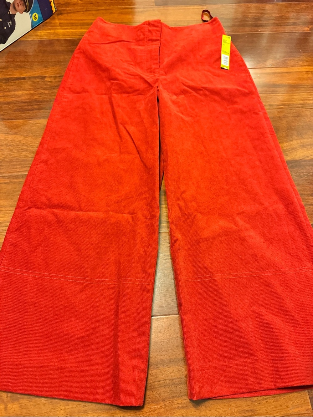 Gianni Bini Wide-Leg Corduroy Joggers - Red